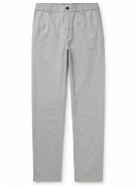 Incotex - Slim-Fit Straight-Leg Birdseye Cotton-Blend Trousers - Gray