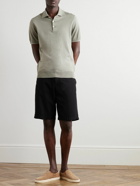 Brunello Cucinelli - Straight-Leg Cotton-Twill Bermuda Shorts - Black