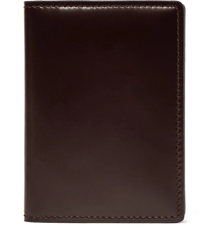Photo: Common Projects - Logo-Print Leather Bifold Wallet - Burgundy