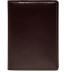 Common Projects - Logo-Print Leather Bifold Wallet - Burgundy