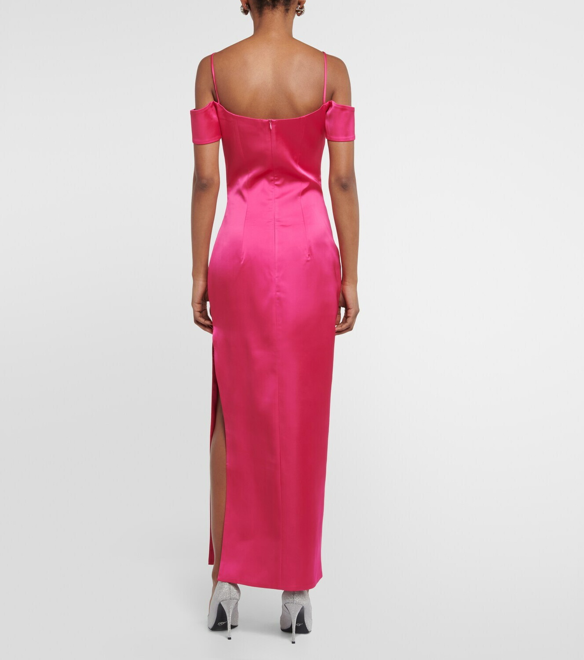 Rasario Off-shoulder satin gown Rasario