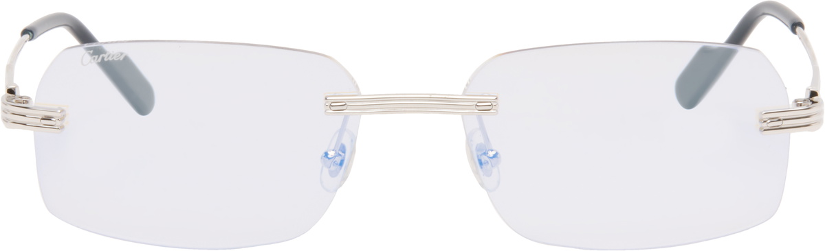 Cartier Silver 'Première de Cartier' Sunglasses