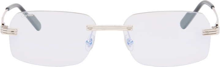 Photo: Cartier Silver 'Première de Cartier' Sunglasses