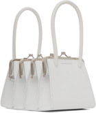 FIDAN NOVRUZOVA White Four Clasp Boa Bag