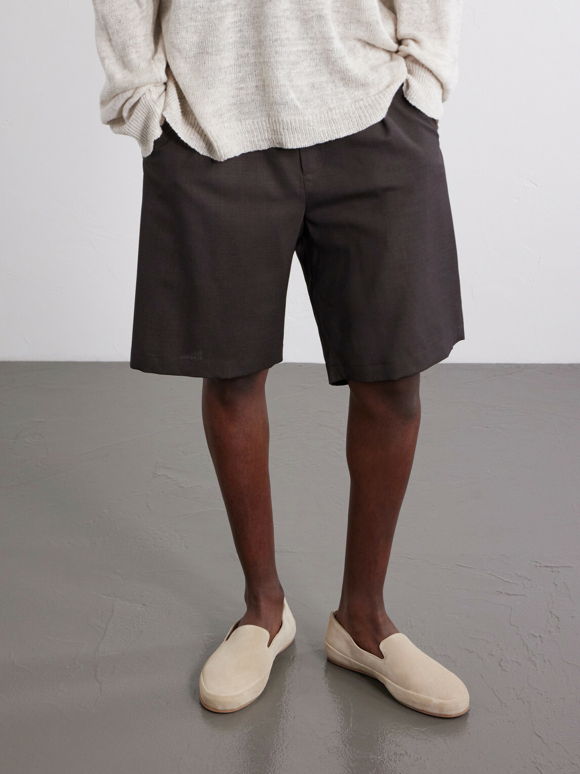 Mulo - Evening Suede Loafers - Neutrals