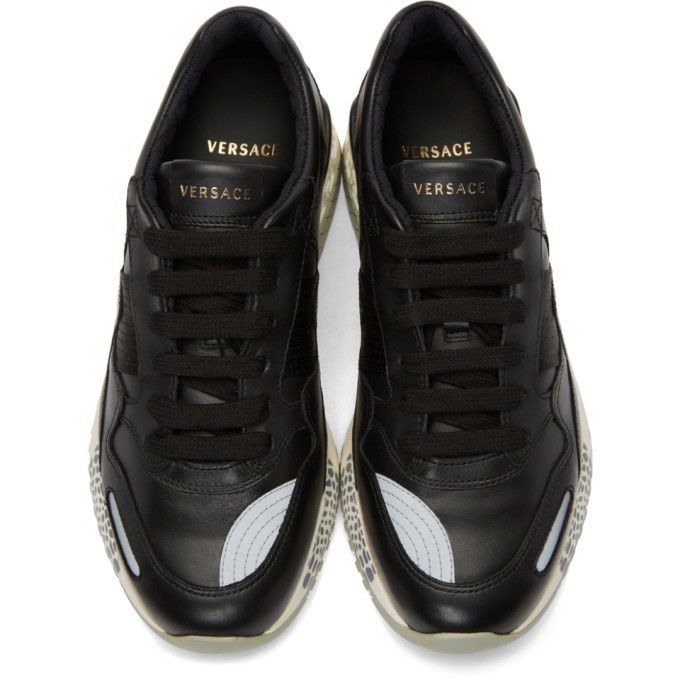 Versace Black Runner Sneakers Versace