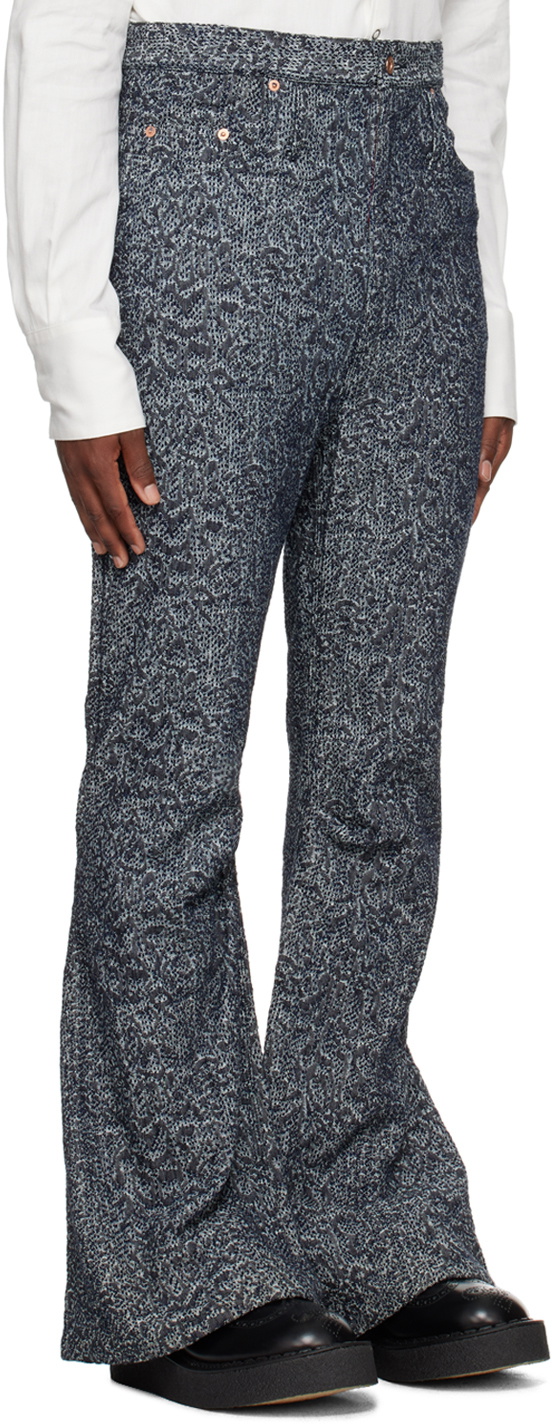 KOZABURO Navy Flared Jeans