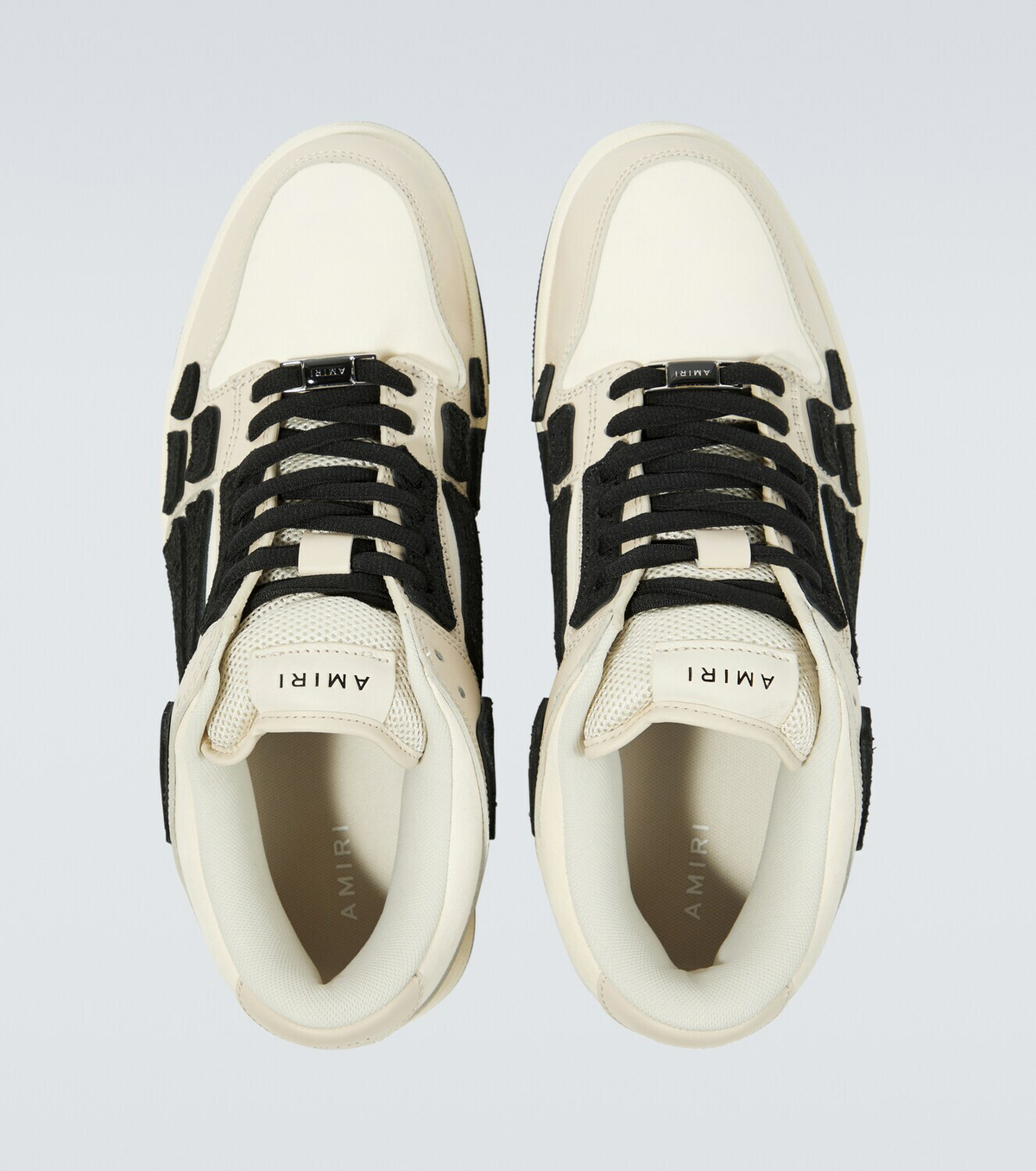 人気【AMIRI】Skel Mesh and Leather Chunky Low-Top Sneakers Amiri Men's Skel Mesh And Leather Chunky Low-top Sneakers In