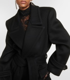 Saint Laurent Double-breasted wool coat
