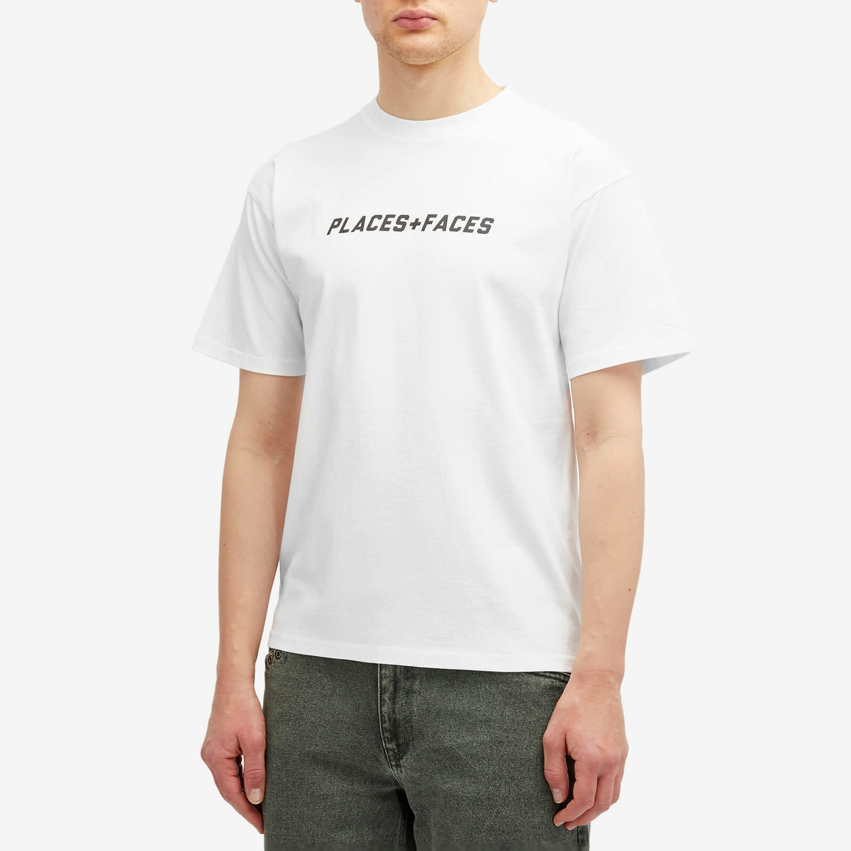 PLACES+FACES Men's Signature Logo T-Shirt in White