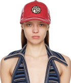 Anna Sui Red & White Trucker Cap