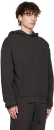 SEEKINGS Black Washed Hoodie