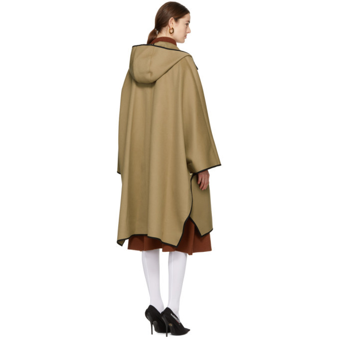Mackintosh Beige Wool Cape Coat