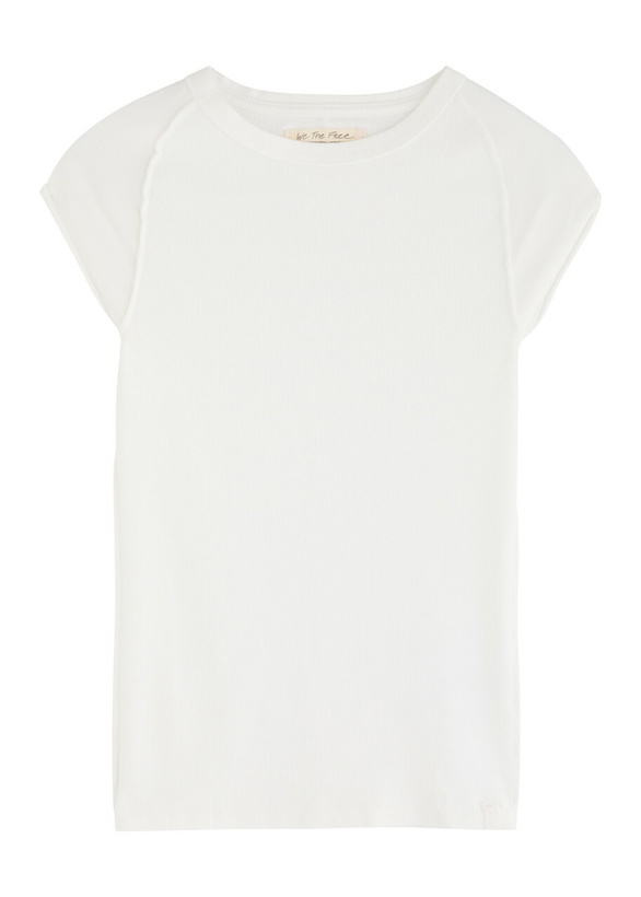 Photo: Free People Ever Had Stretch-cotton T-shirt Ivory