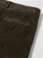 Boglioli - Slim-Fit Tapered Cotton-Blend Corduroy Trousers - Brown