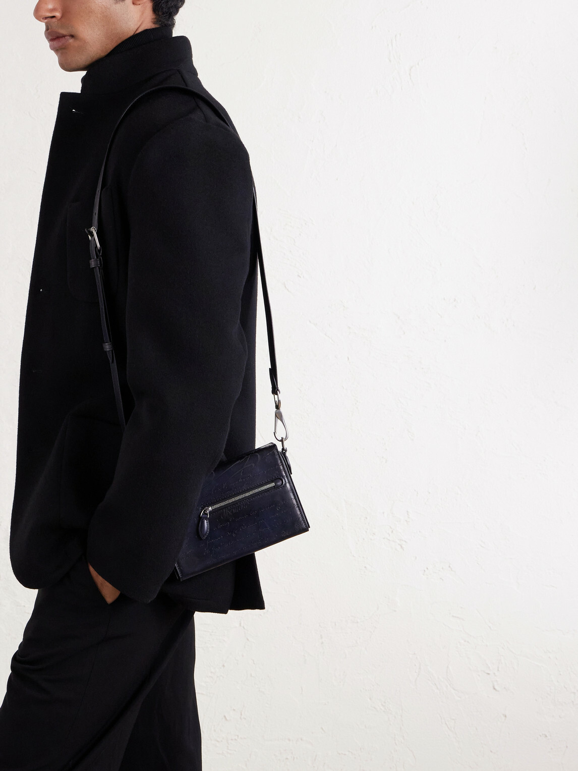 Berluti - Jour de Poche Scritto Venezia Leather Messenger Bag