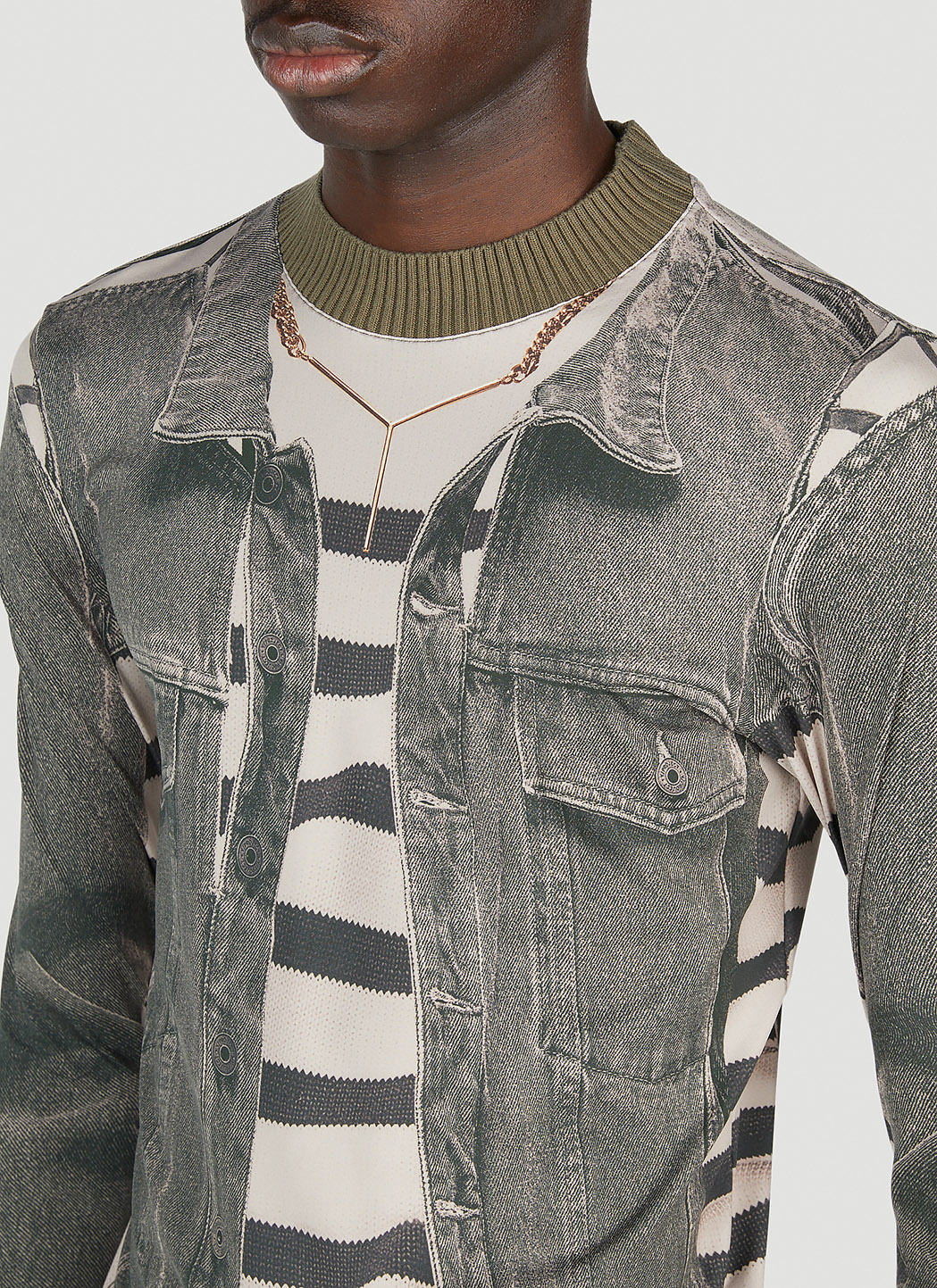 Y/Project x Jean Paul Gaultier Trompe L'Oeil Jacket Top