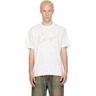 Kenzo White Kenzo Paris 'KENZO Signature' Embroidered T-shirt