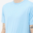 Sunspel Men's Classic Crew Neck T-Shirt in Cyan Blue