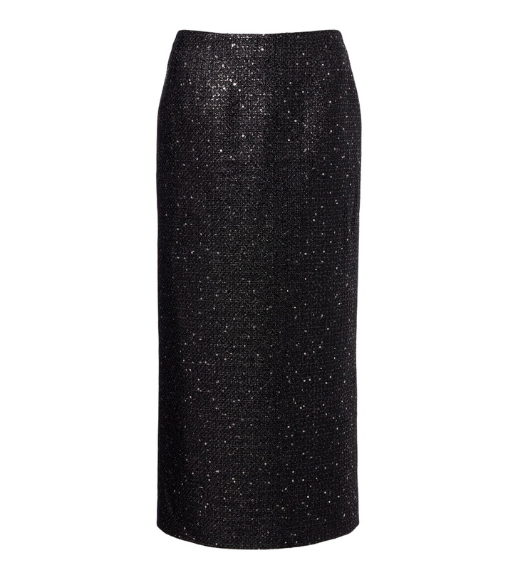 Photo: Carolina Herrera Sequined lamé tweed pencil skirt