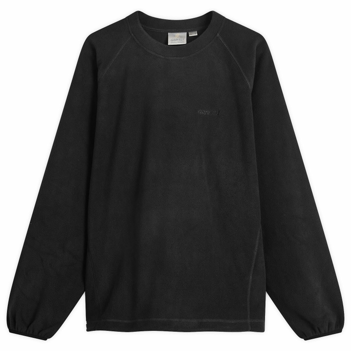 Photo: Gramicci Men's Thermal Fleece Crew Sweater in Black