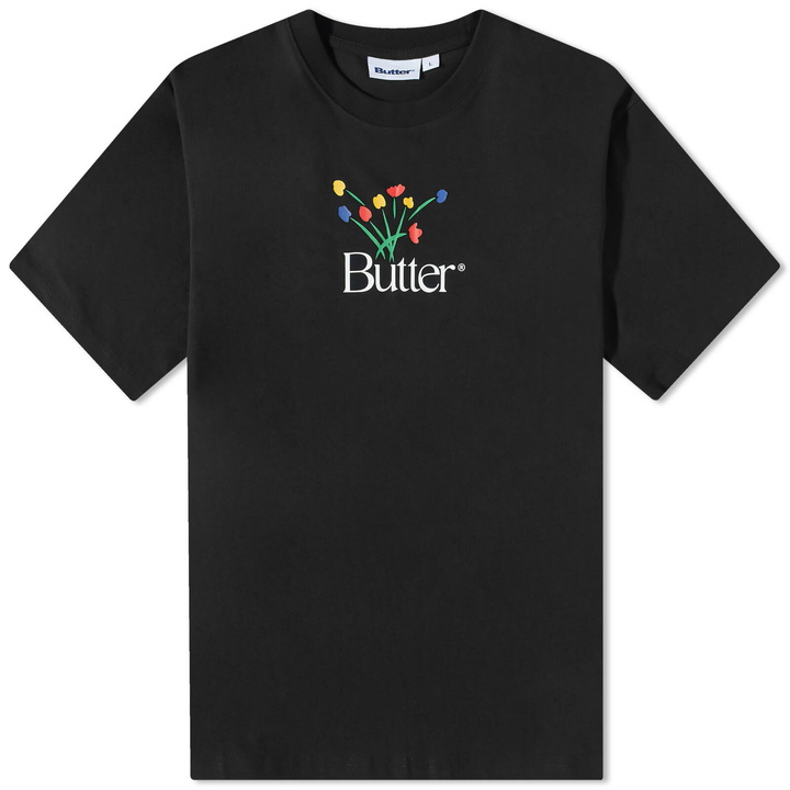 Photo: Butter Goods Men's Boquet T-Shirt in Black