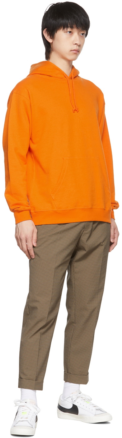 BEAMS PLUS Orange Cotton Hoodie