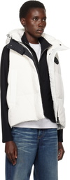 Canada Goose White 'Black Label' Junction Down Vest