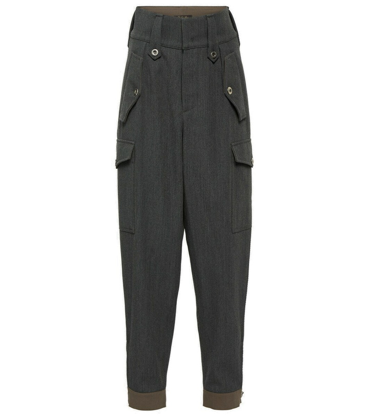 Photo: Loro Piana Daian high-rise wool cargo pants