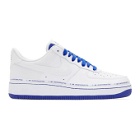 Nike White and Blue Air Force 107 MTAA Sneakers