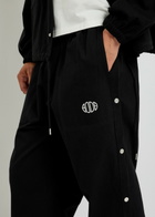 Bode Tear-away Straight-leg Twill Track Pants Black