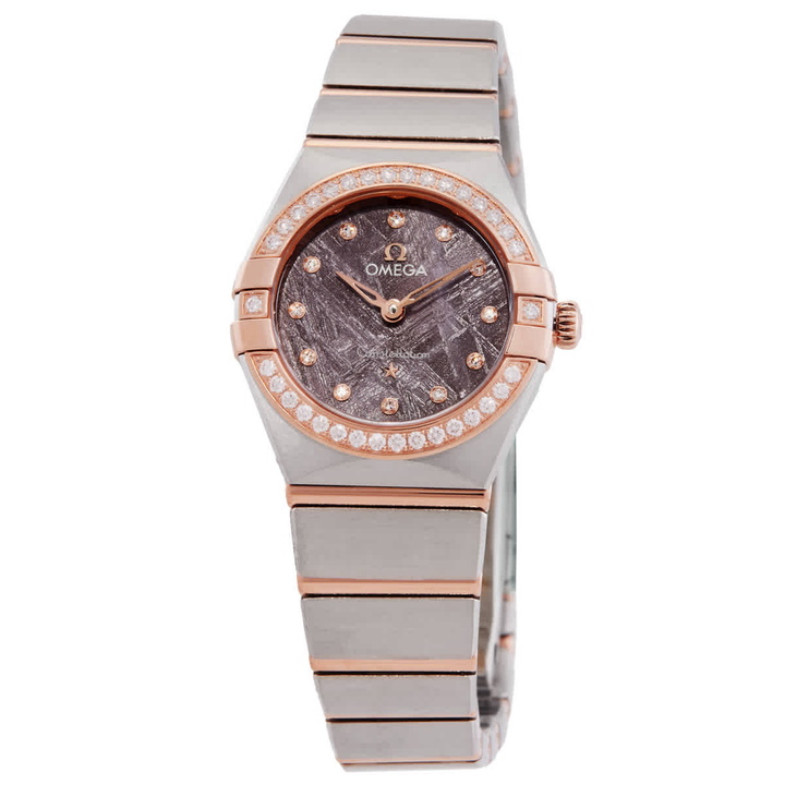 Photo: Omega Constellation Quartz Diamond Purple Dial Ladies Watch 13125256099001