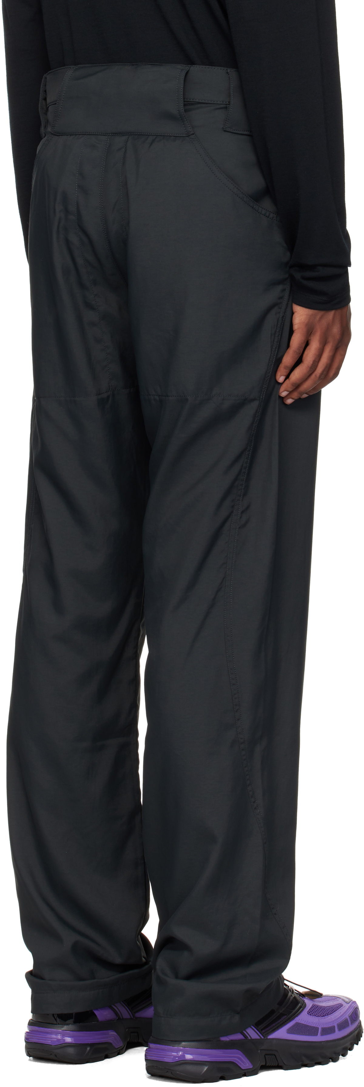 AFFXWRKS Gray Curved Trousers AFFXWRKS