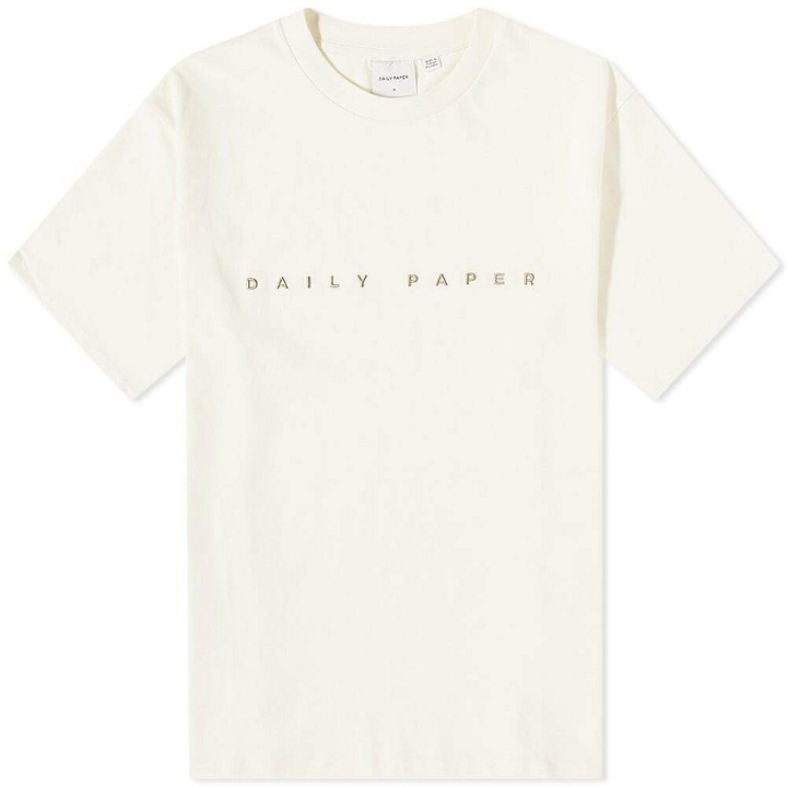 Photo: Daily Paper Men's Alias Logo T-Shirt in Egret Off White