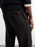 TOM FORD - Tapered Wool-Jersey Sweatpants - Brown