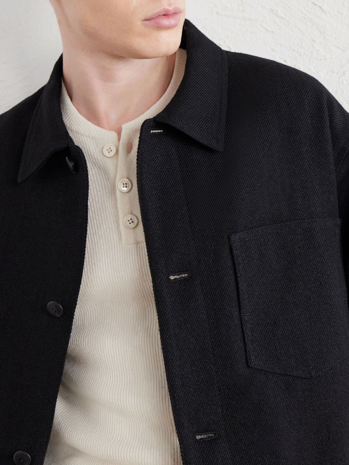 Visvim - Baker Textured Wool and Linen-Blend Jacket - Black