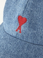 AMI PARIS - Logo-Embroidered Denim Baseball Cap