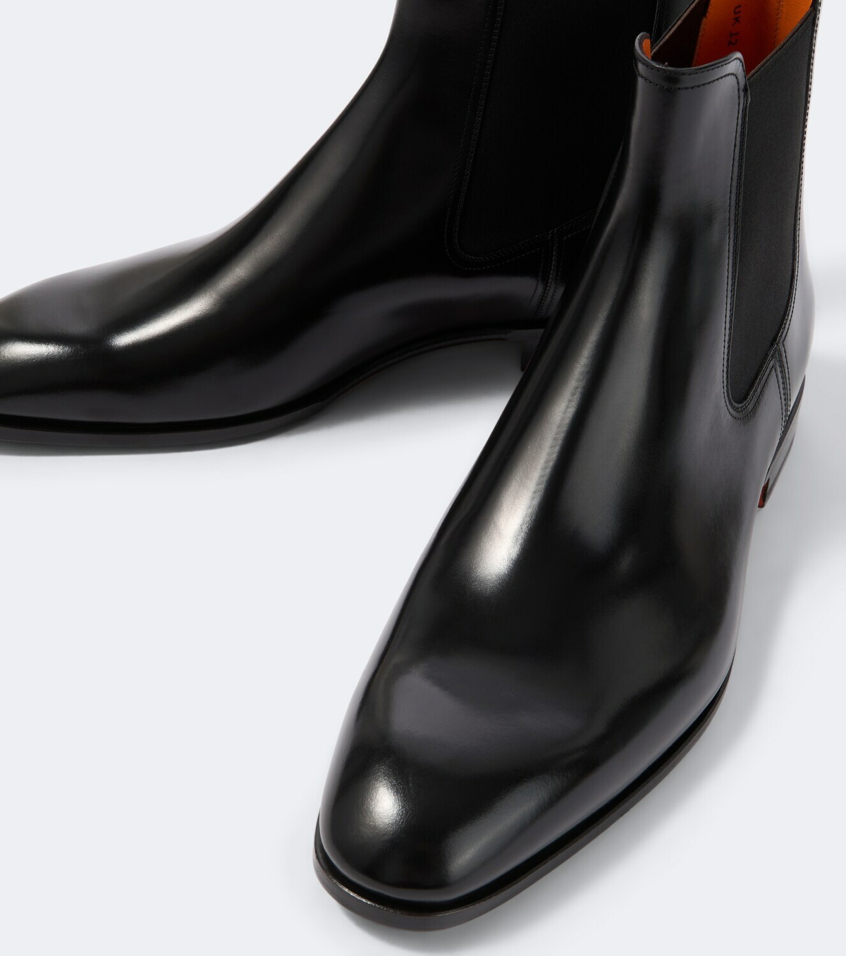 Santoni Leather Chelsea boots