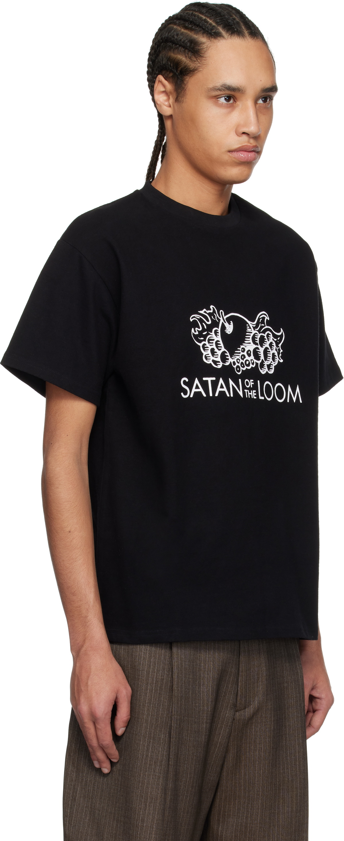 Glass Cypress SSENSE Exclusive Black 'Satan of The Loom' T-shirt
