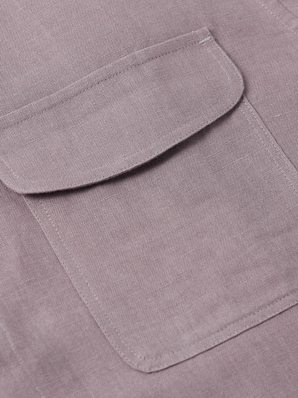 De Bonne Facture - Linen Overshirt - Purple