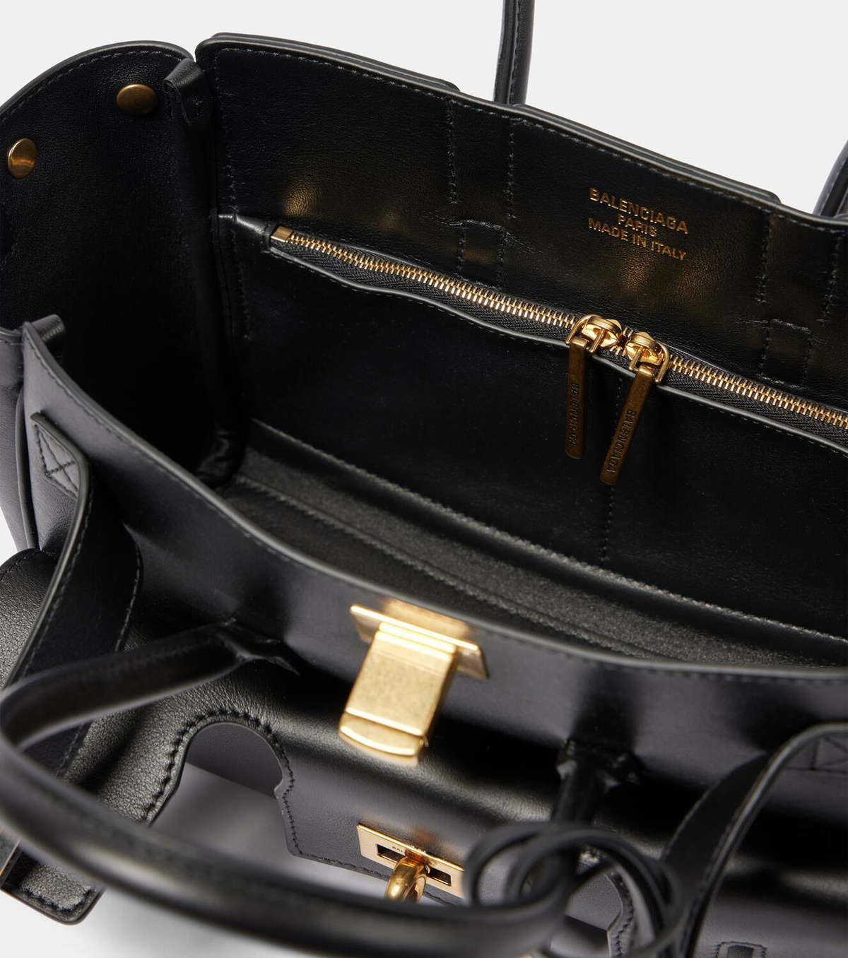 Balenciaga Bel Air Mini leather tote bag
