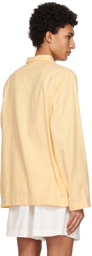 Tekla Yellow Oversized Pyjama Shirt