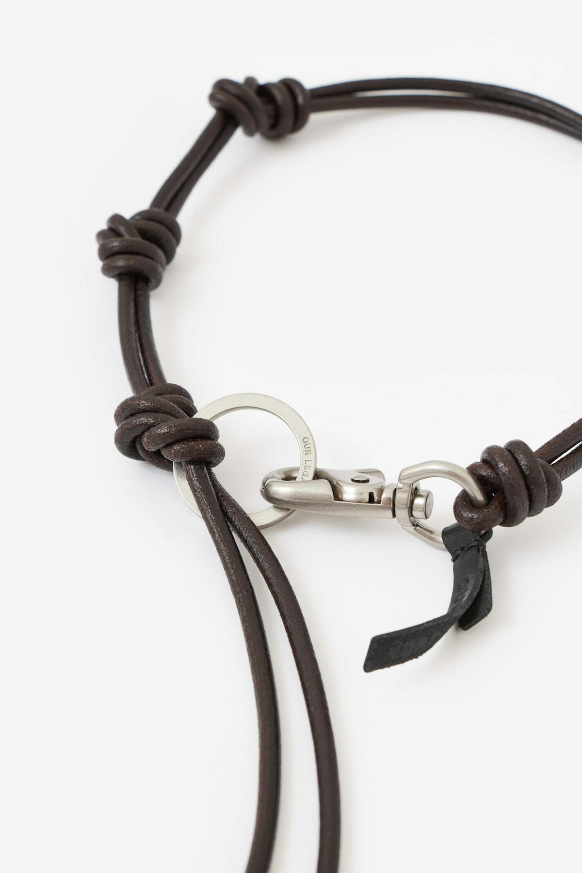 小物 [OUR LEGACY] Ladon Leather Keyring Our Legacy - Ladon Black Leather