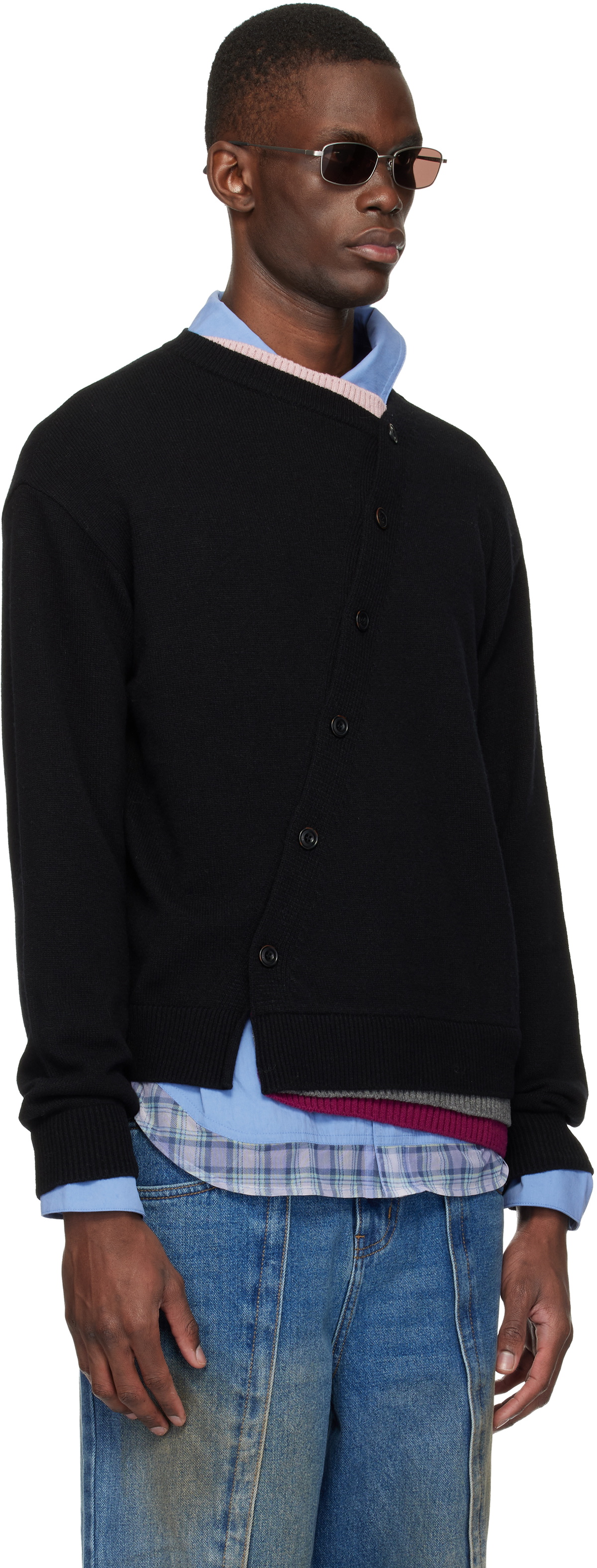 Andersson Bell Black Layered Cardigan