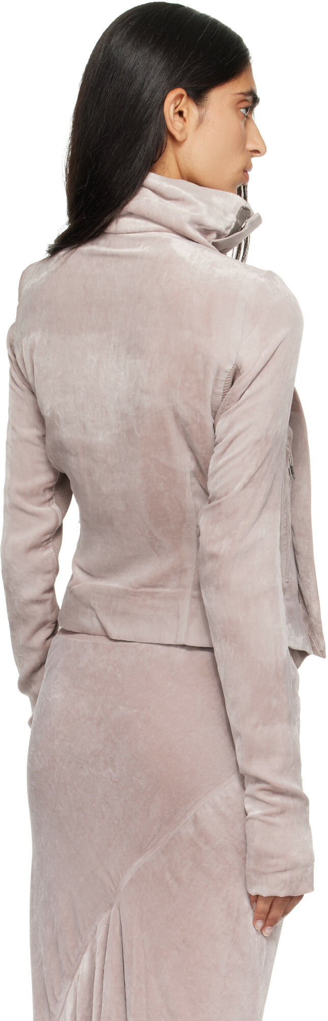 Rick Owens Pink Tower Classic Biker Jacket