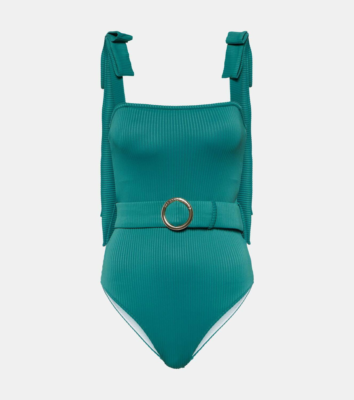 Alexandra Miro Audrey bow-detail belted swimsuit