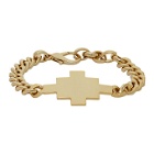 Marcelo Burlon County of Milan Gold Cross Chain Bracelet