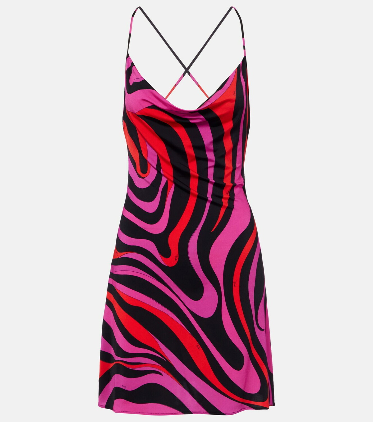 Pucci Marmo draped jersey minidress