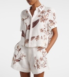 Agua by Agua Bendita Virtuosa floral linen shirt