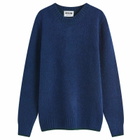 Country Of Origin Men's Picadilly Tipped Knit Jumper in Peekablue
